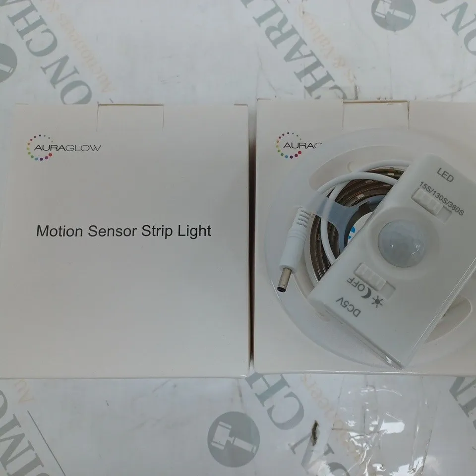 BOX OF TWO AURAGLOW SENSOR LIGHTS