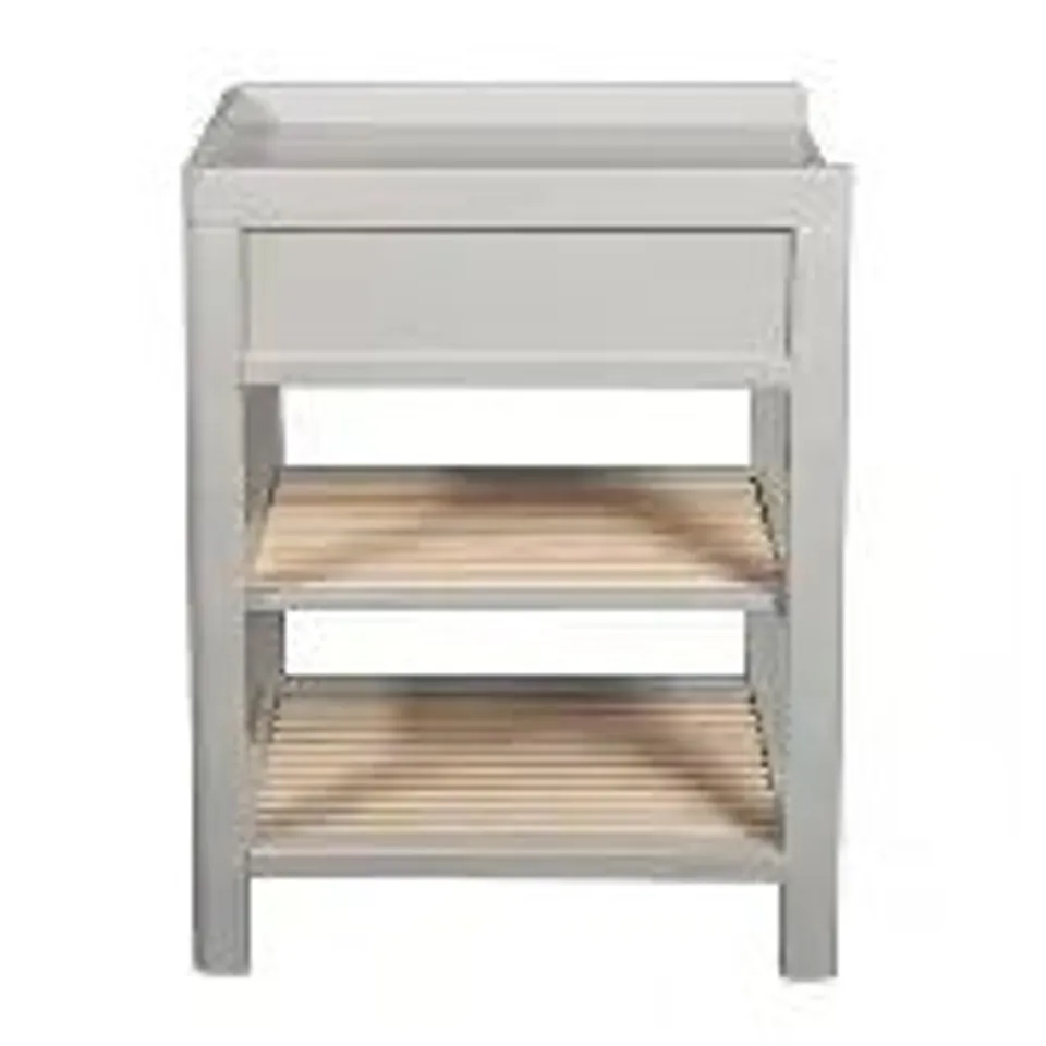 BRAND NEW CUDDLE CO TROLL LUKAS CHANGING TABLE - SEAL GREY / TEAK - 1 BOX