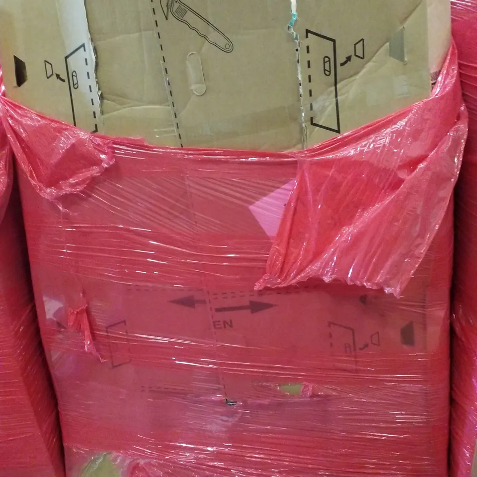 PALLET CONTAINING ASSORTED PRODUCTS INCLUDING LED BATTEN LIGHT, FOAM ROLLER, PRIVACY SCREEN PROTECTOR, ROUND METAL BALLOON ARCH, HARDSHELL SSUITCASE & KIDS SCOOTER