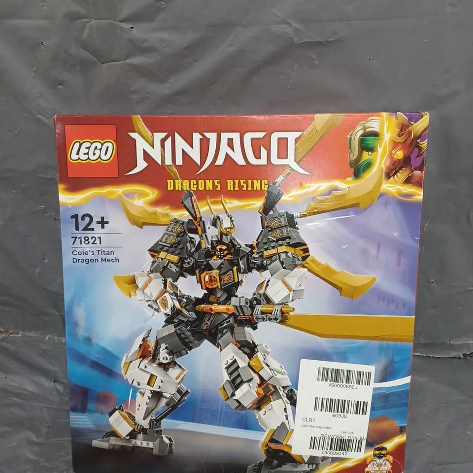 BOXED LEGO NINJAGO DRAGONS RISING COLES TITAN DRAGON MECH