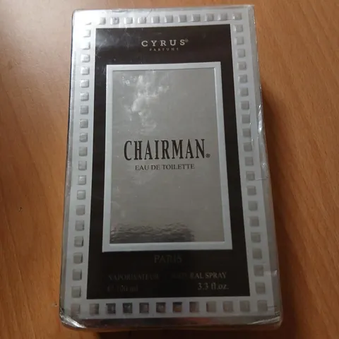BOXED AND SEALED CYRUS CHAIRMAN EAU DE TOILETTE 100ML