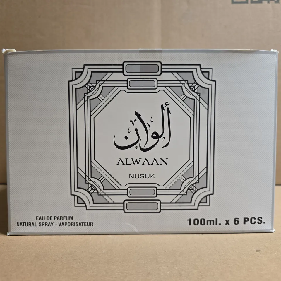 ALWAAN NUSUK EAU DE PARFUM 6 X 100ML FRAGRANCE SET