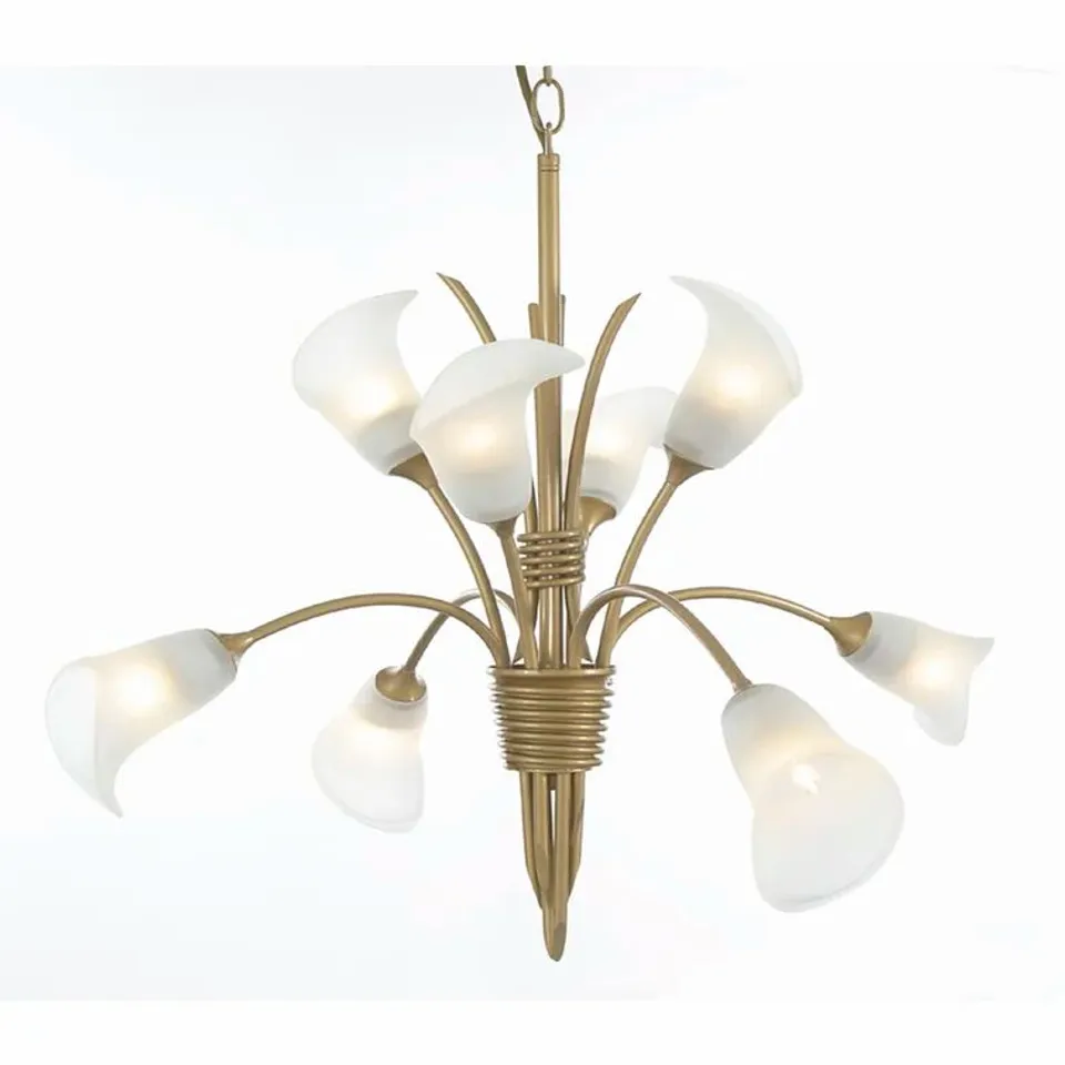 BOXED GUINYARD 8-LIGHT SHADED CHANDELIER 