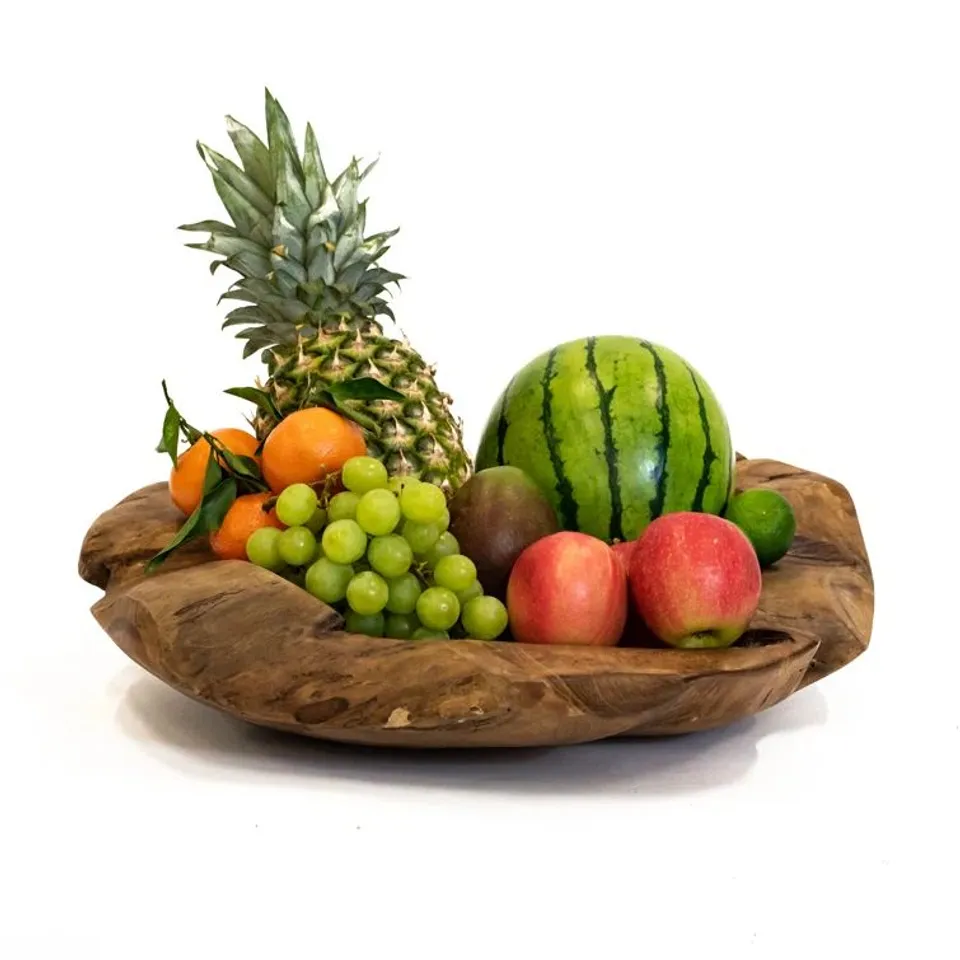 ALPEN HOME TRAWALLA TEAK FRUIT BOWL
