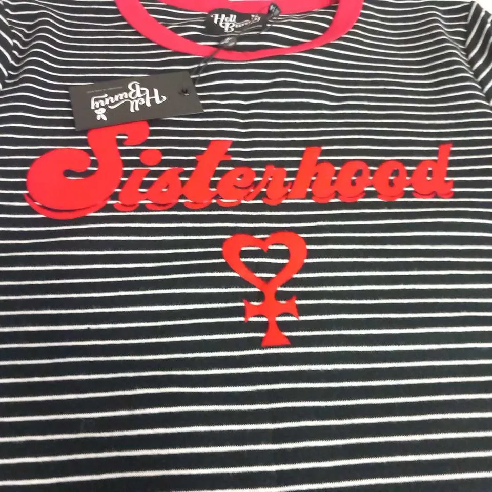 APPROXIMATELY 6 HELL BUNNY 'SISTERHOOD' TOPS IN ASSORTED SIZES
