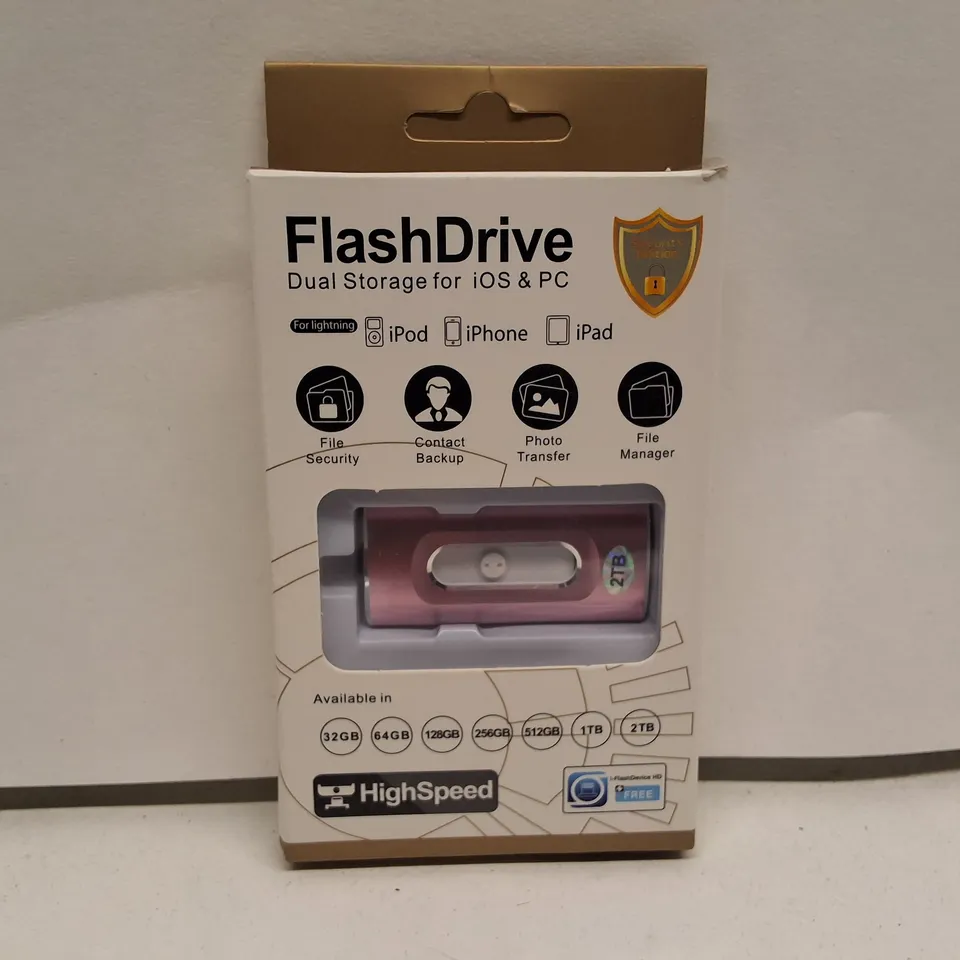 FLASHDRIVE DUAL STORAGE FOR IOS & PC