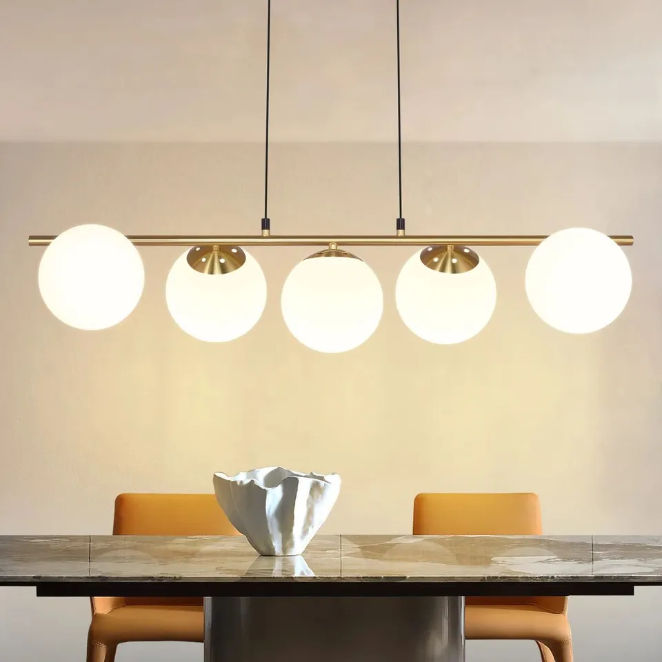 BOXED SOLLIS 5-LIGHT KITCHEN ISLAND PENDANT 