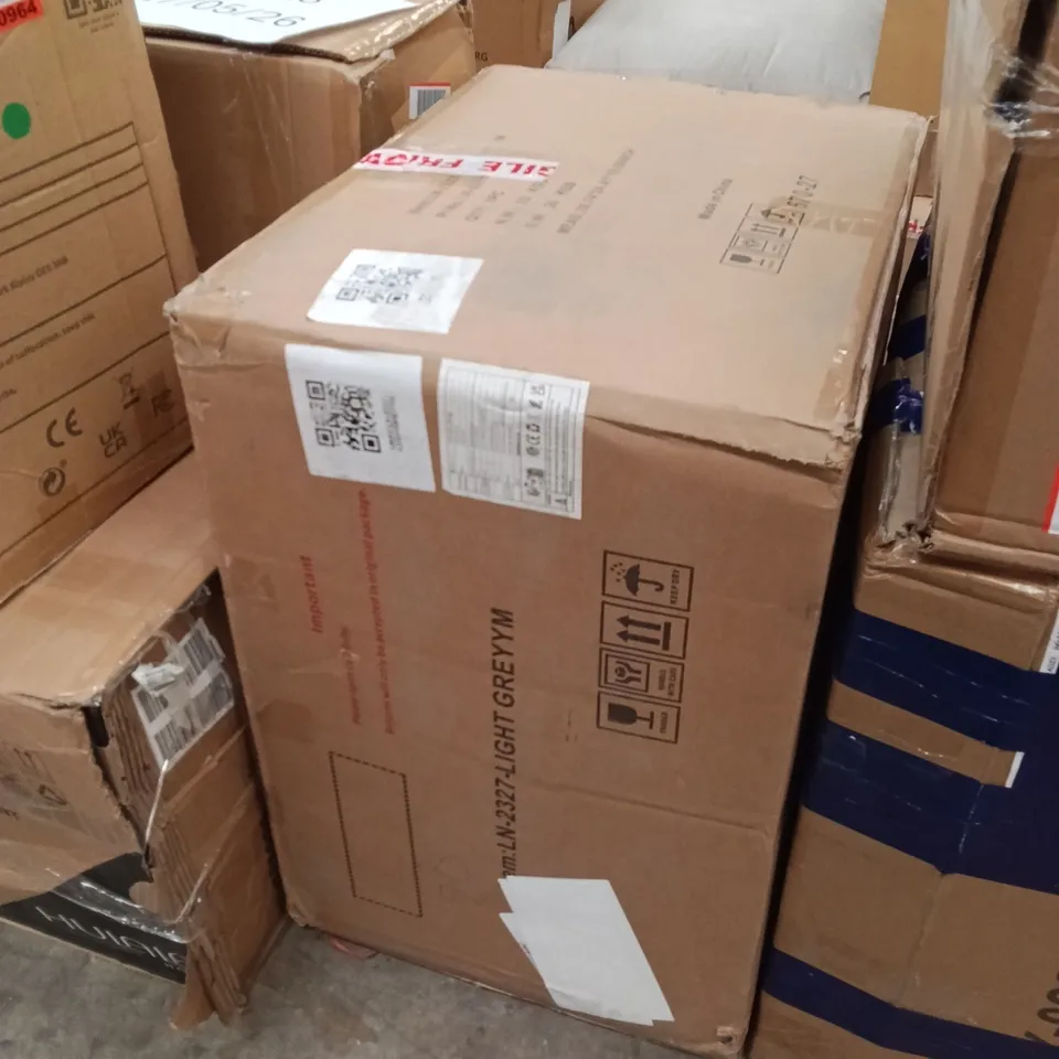 BOXED RECLINING CHAIR - GREY (1 BOX)