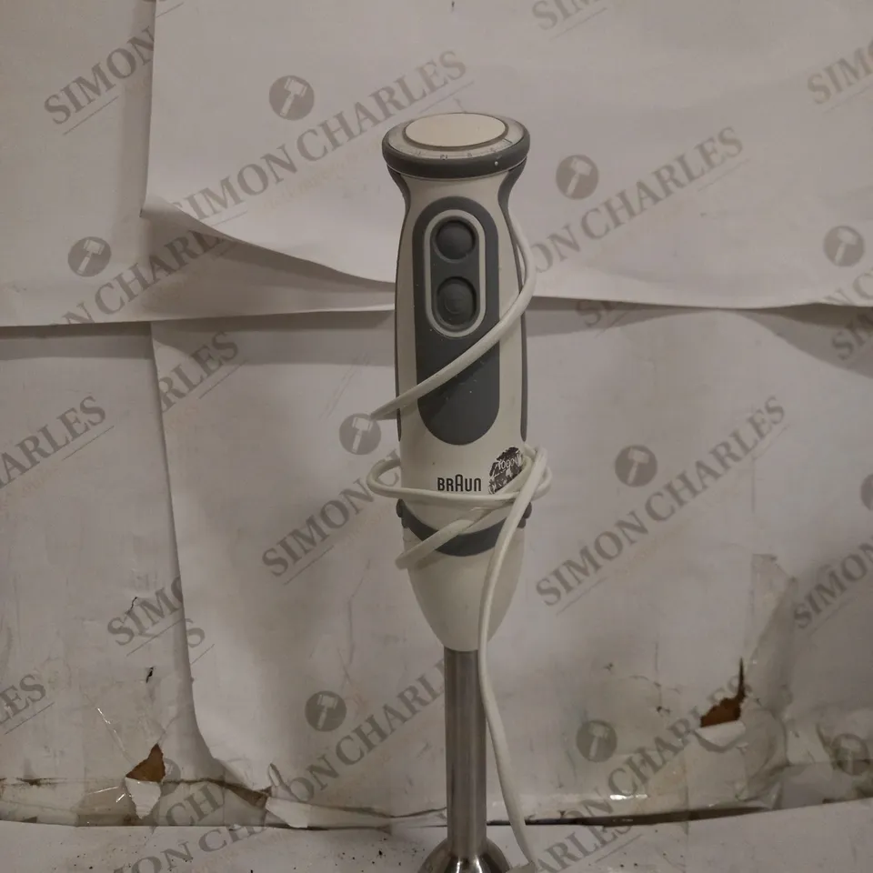 BRAUN HOUSE HOLD MQ5200 HAND BLENDER, PLASTIC, WHITE/GREY
