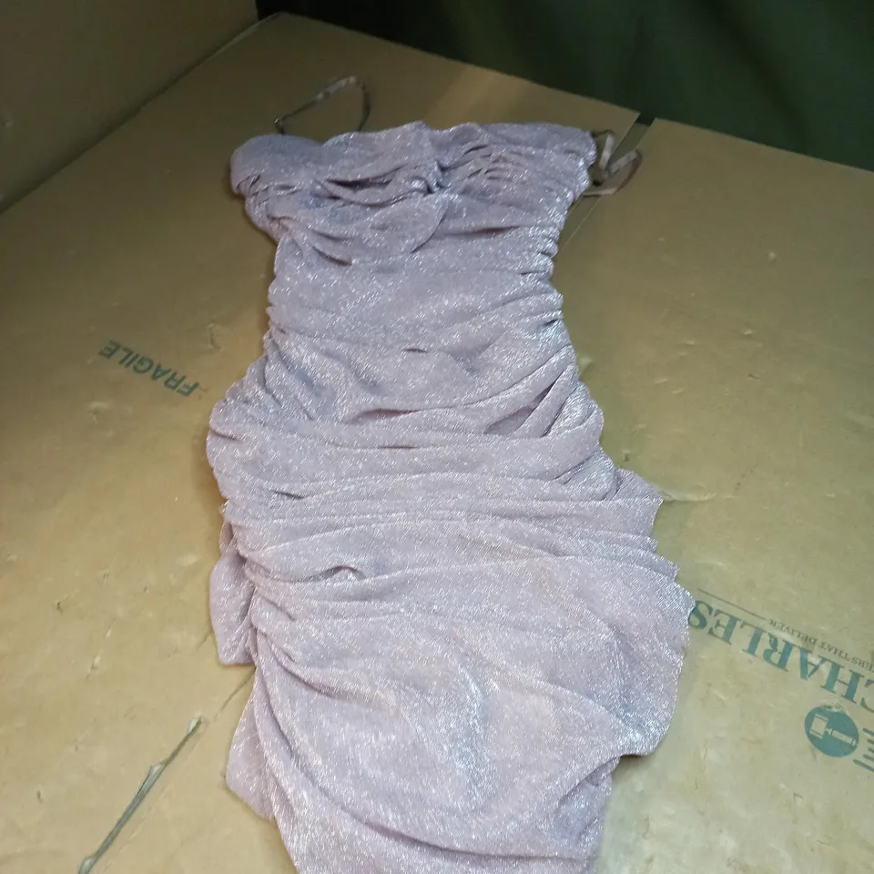 RUCHED MIDI DRESS SIZE UNSPECIFIED