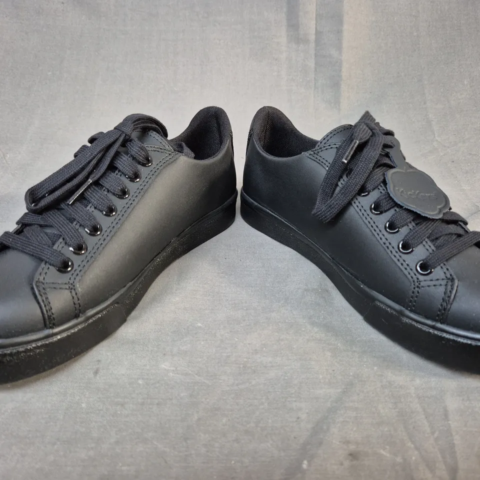 BOXED PAIR OF KICKERS SHOES IN BLACK EU SIZE 36