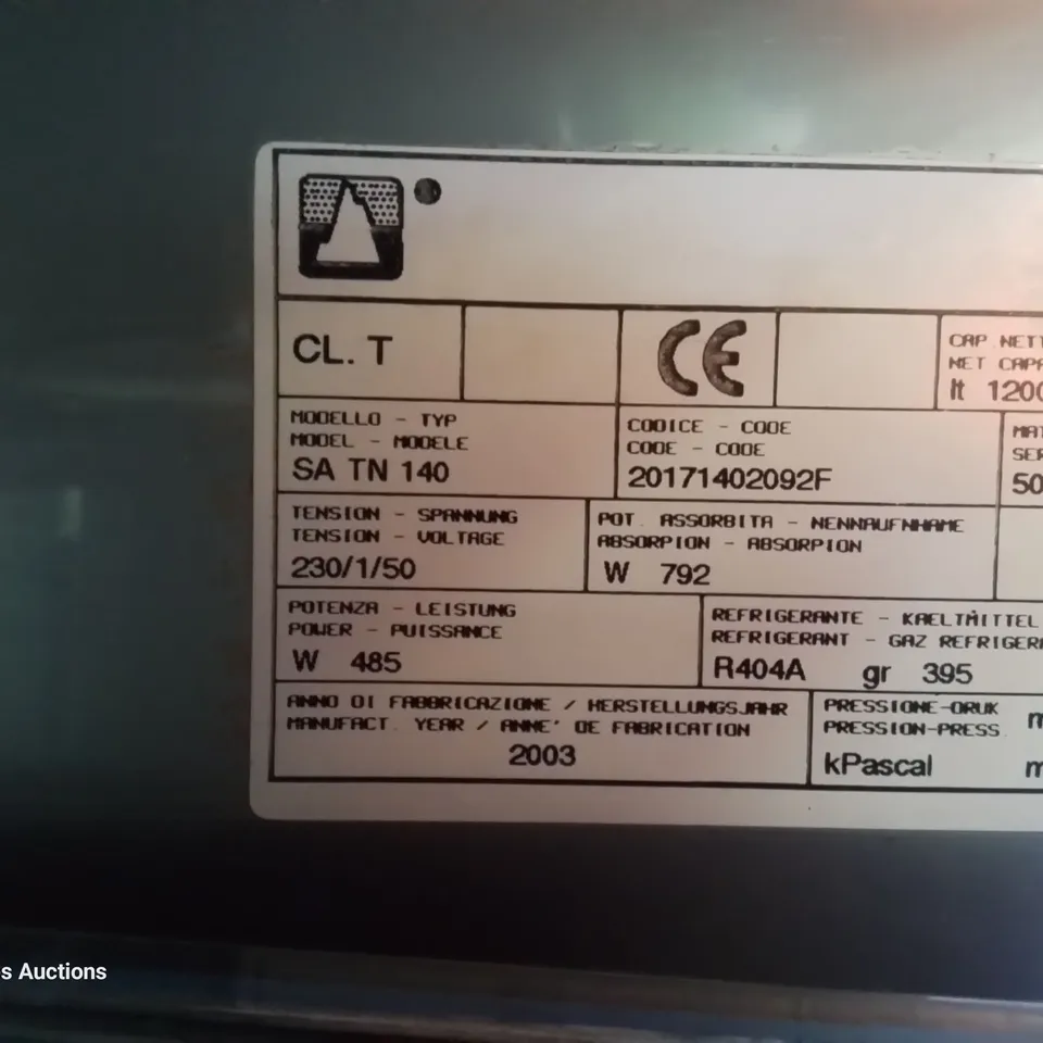 POLARIS TALL DOUBLE DOOR FRIDGE Model SA TN 140
