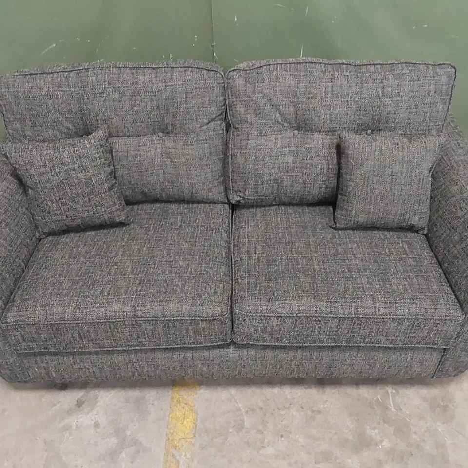 HALSTOW 2 SEATER HIGH BACK FABRIC SOFA 