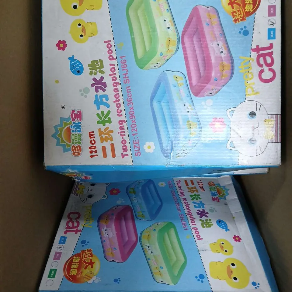 BOX OF 5 TWO-RING RECTANGULAR POOLS