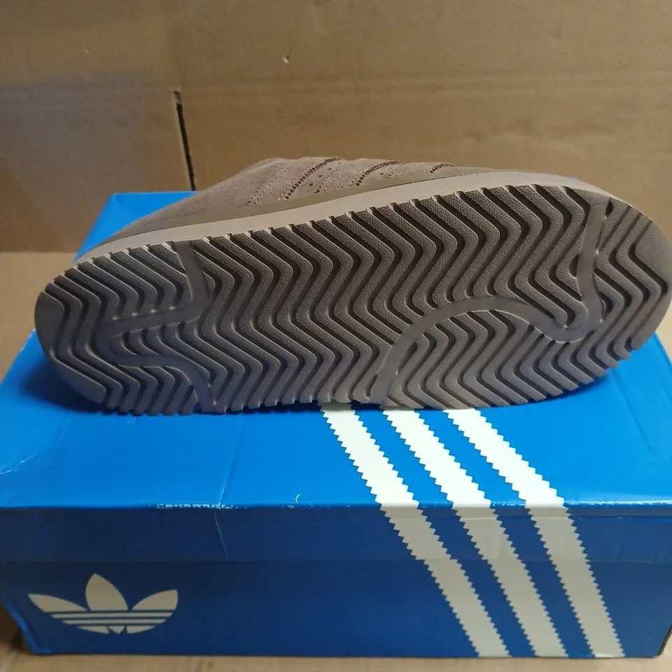 ADIDAS BROWN SUEDE SNEAKERS BOXED UK 6.5