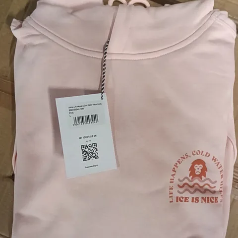 BOX OF BRASS MONKEY HOODIES - PINK SIZE L APPROXIMATELY 10