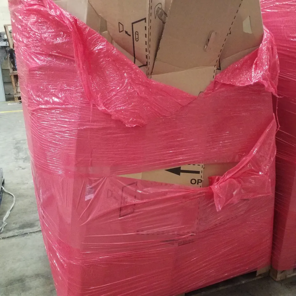 PALLET CONTAINING ASSORTED PRODUCTS INCLUDING TURNTABLE SYSTEM, VINYL FLOORING CUTTER, HOME OFFICE LAP DESK & CRAZYDARTS DART BOARD