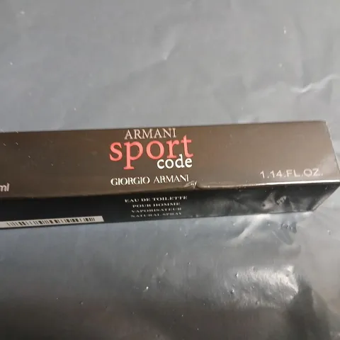 BOXED GIORGIO ARMANI SPORT CODE 33ML