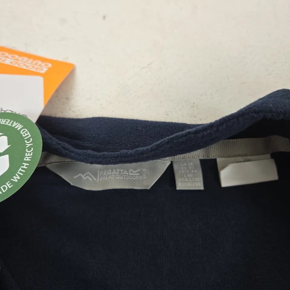 REGATTA GREAT OUTDOORS NAVY FLEECE JUMPER – UK 16 (SWEETHEART NAVY) 