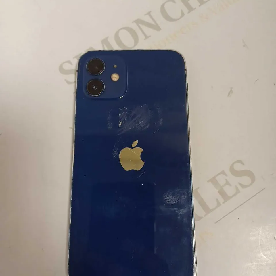 APPLE IPHONE - BLUE MODEL UNKNOWN