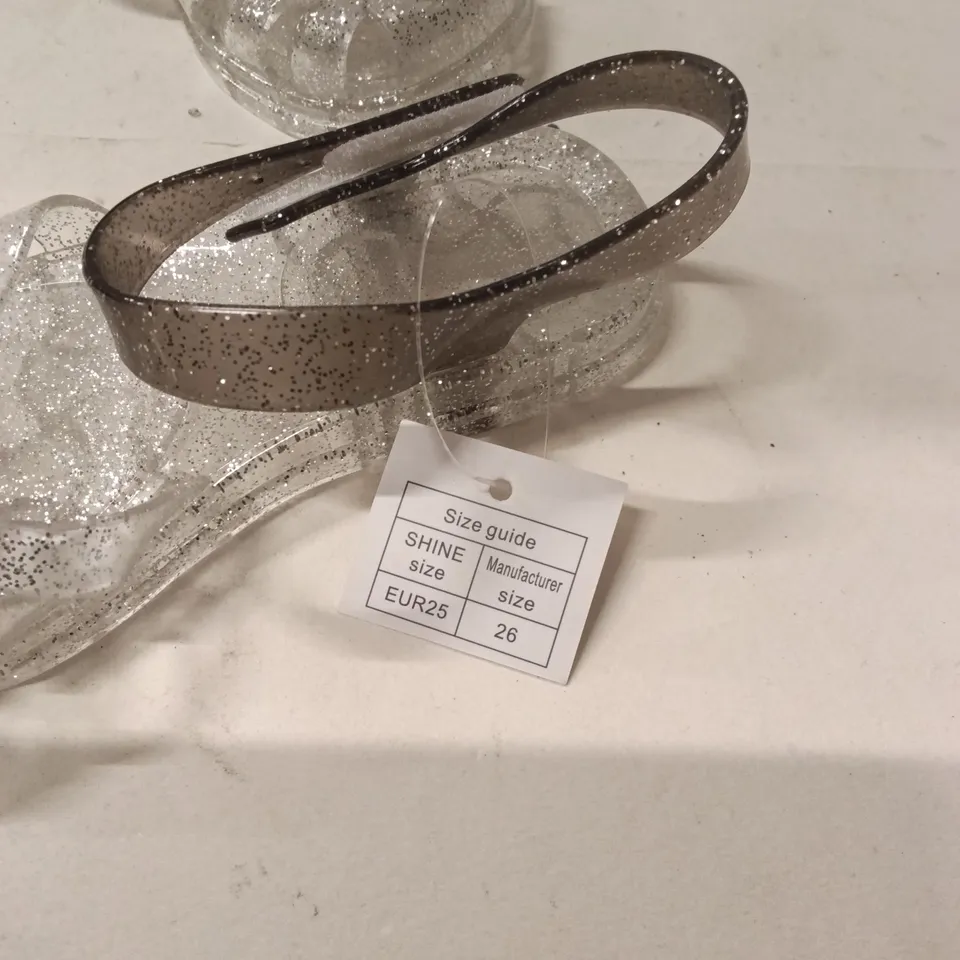 GIRLS' GLITTER SANDALS – EU25 (UK APPROX 7)