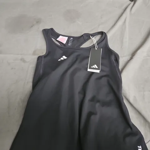 ADIDAS JG TF TANK TOP – BLACK/WHITE, WOMEN'S TRAINING VEST