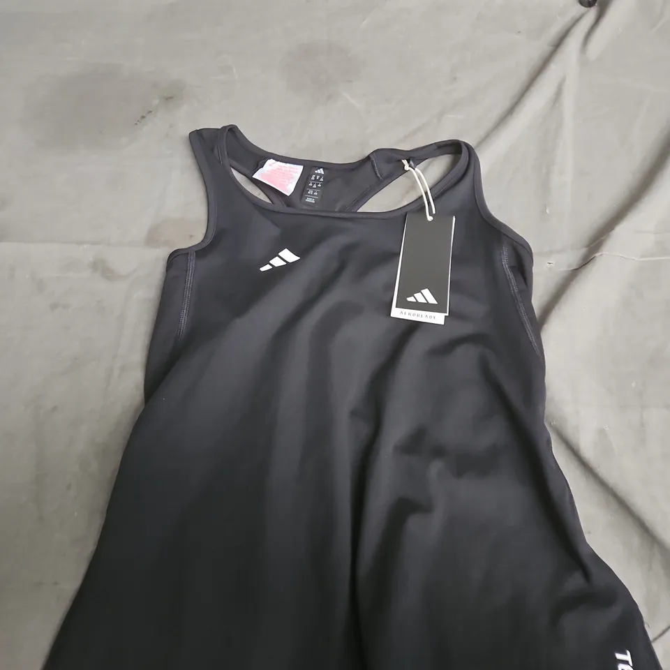 ADIDAS JG TF TANK TOP – BLACK/WHITE, WOMEN'S TRAINING VEST