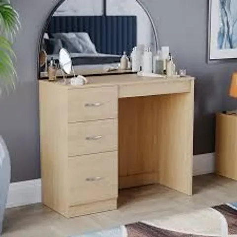 BOXED VIDA DESIGNS RIANO DRESSING TABLE - PINE