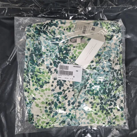 SEALED HOBBS BEARTRIX BLOUSE IN IVORY/GREEN MULTI SIZE 16