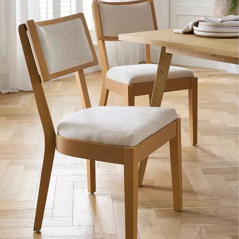 BOXED MAISIE PAIR OF DINING CHAIRS - GREY
