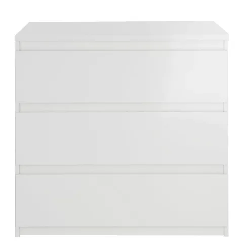 LAYTON GLOSS 3 DRAWER CHEST - WHITE