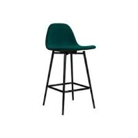 BOXED CALVIN COUNTER STOOL VELVET GREEN