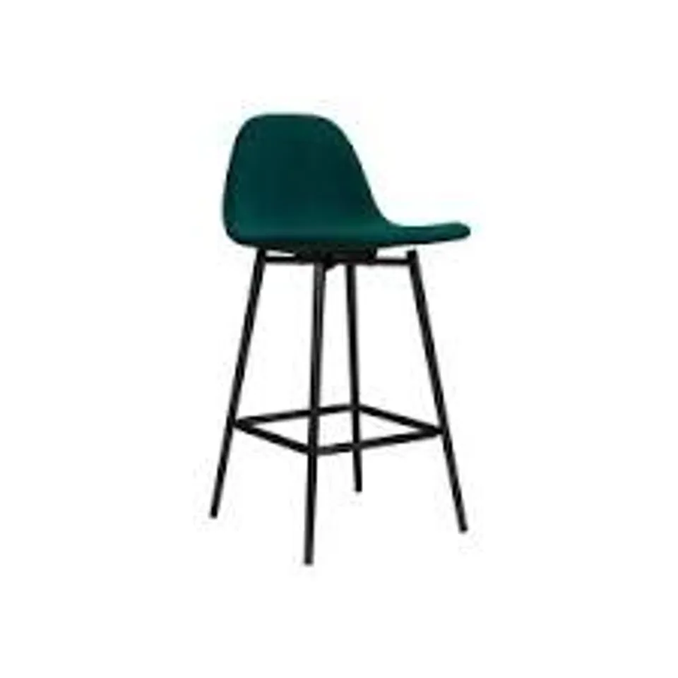 BOXED CALVIN COUNTER STOOL VELVET GREEN