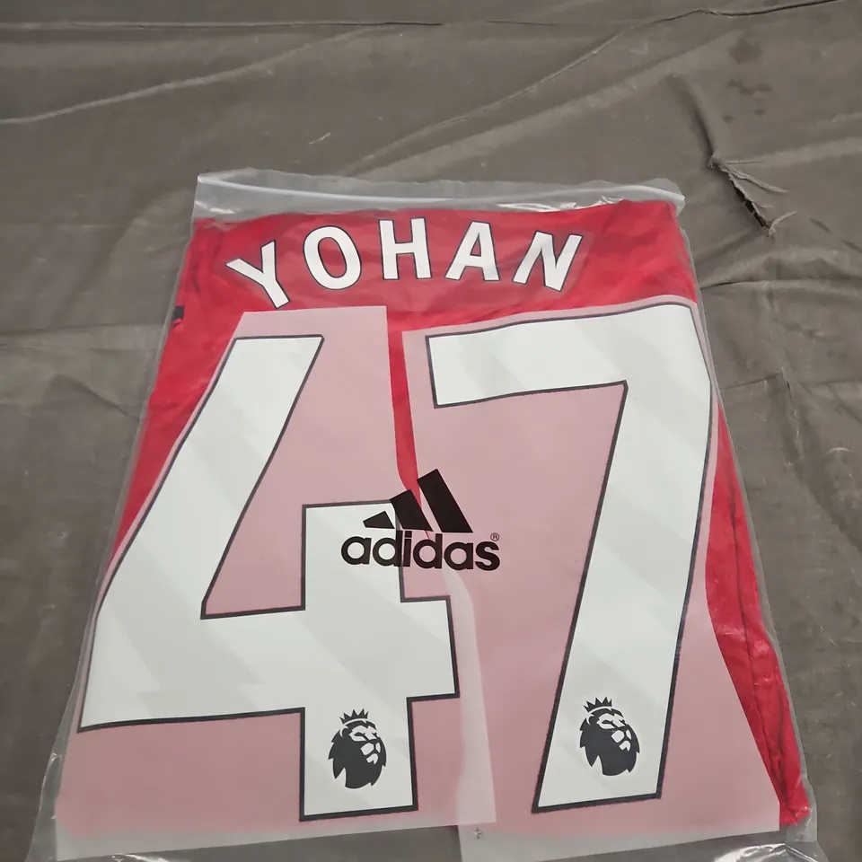 BAGGED MANCHETSER UNITED FC HOME JERSEY - YOHAN 47 - SIZE L