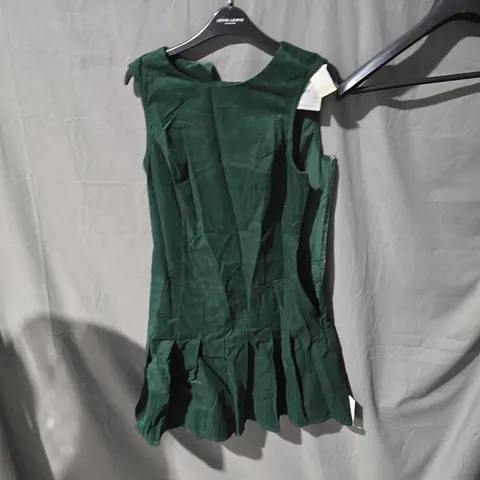NOBODY'S CHILD GREEN SLEEVELESS DRESS – UK8