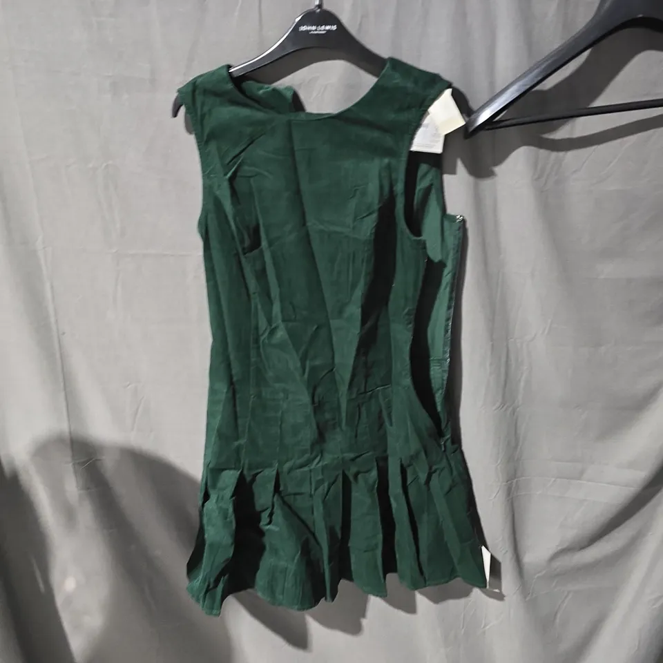 NOBODY'S CHILD GREEN SLEEVELESS DRESS – UK8