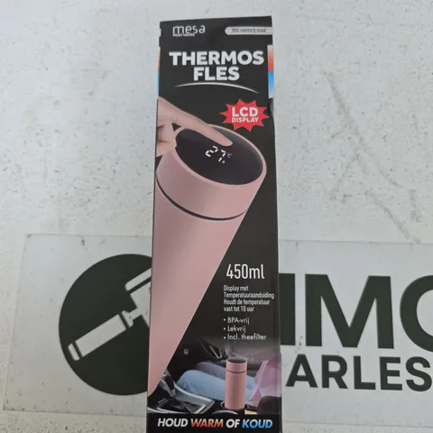 MESA THERMOS FLASK 450ML WITH LCD DISPLAY – PINK