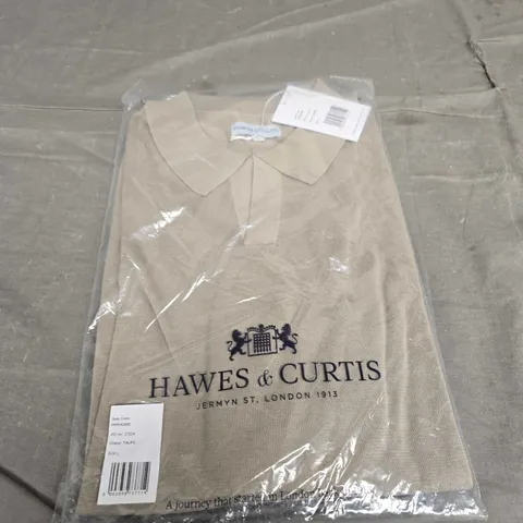BAGGED HAWES AND CURTIS POLO SHIRT - SIZE LARGE