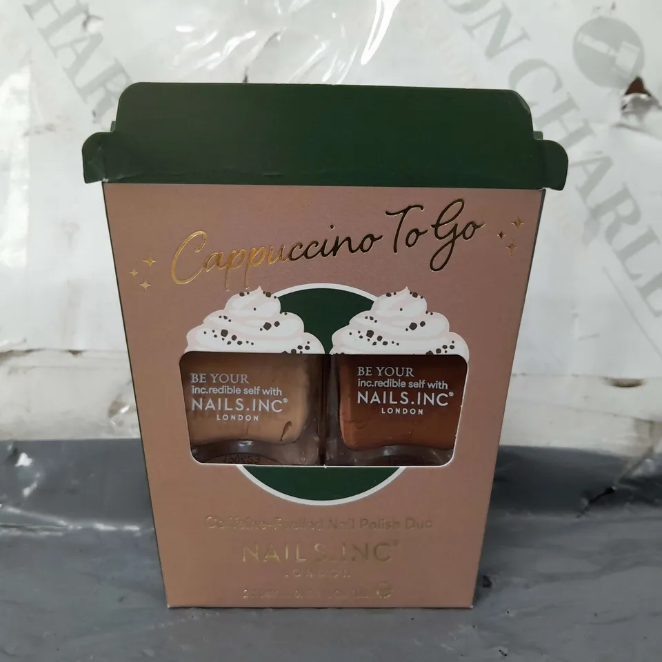 NAILS INC NAIL POLISH DUO SET - CAPPUCCINO TO GO