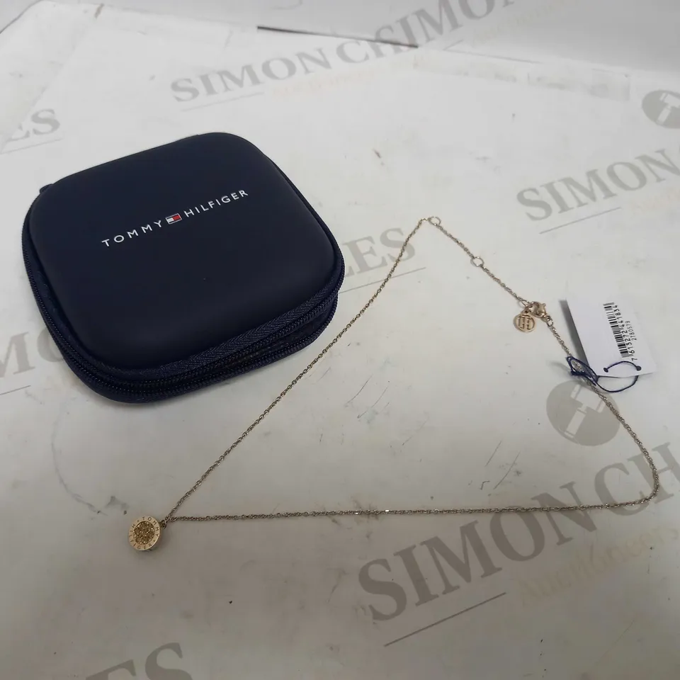 TOMMY HILFIGER GOLD TONE MULTI CRYSTAL NECKLACE RRP £59