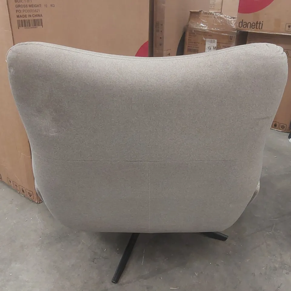 DANETTI PIPER SWIVEL PLUSH VELVET OCCASIONAL CHAIR 