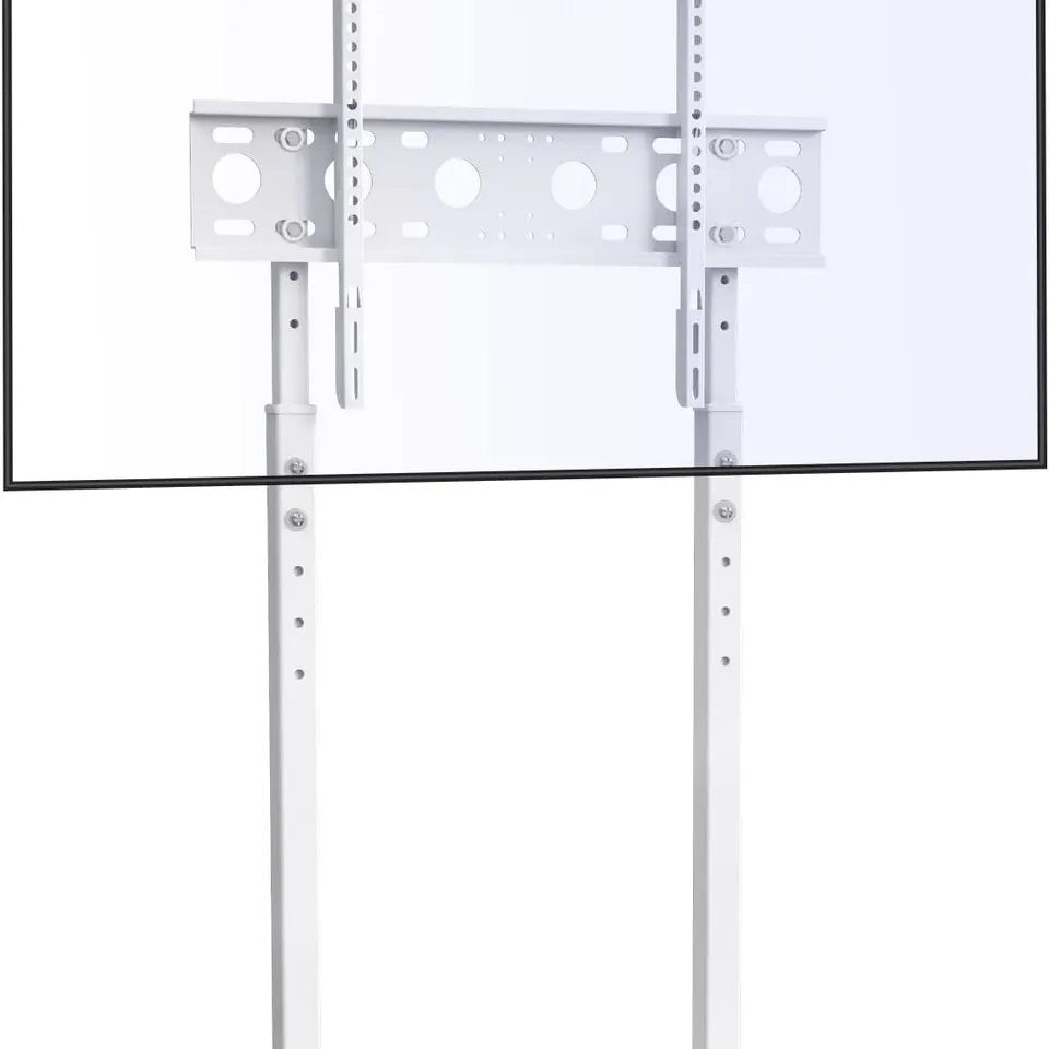 BOXED UNHO FLOOR TV STAND - WHITE (1 BOX)