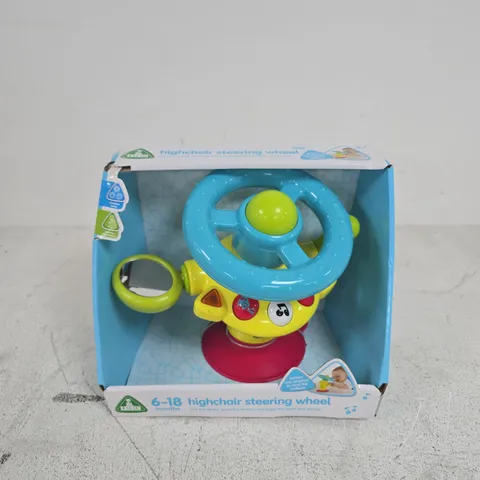 BOXED ELC 6-18 MONTHS HIGHCHAIR STEERING WHEEL
