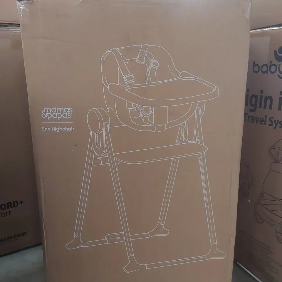 BOXED MAMAS & PAPAS ENO HIGHCHAIR IN CASHMERE COLOUR