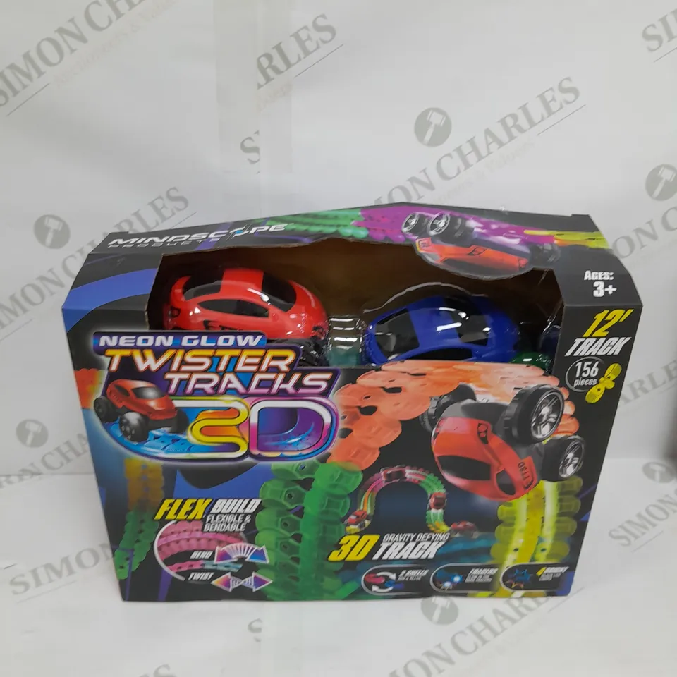 BOXED TWISTER TRACKS 3D 12 FOOT TRAX SET WITH CAR & CAR SHELL