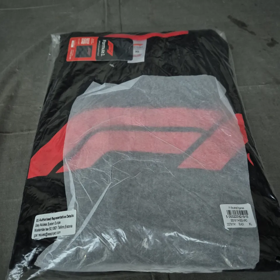 F1 BRUSHED PYJAMAS – BLACK, XL