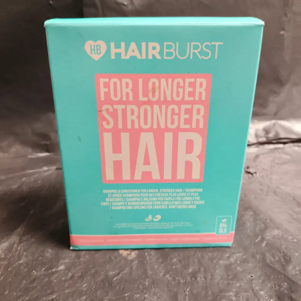 HAIRBURST FOR LONGER STRONGER HAIR SHAMPOO & CONDITIONER – 2X350ML, BOXED