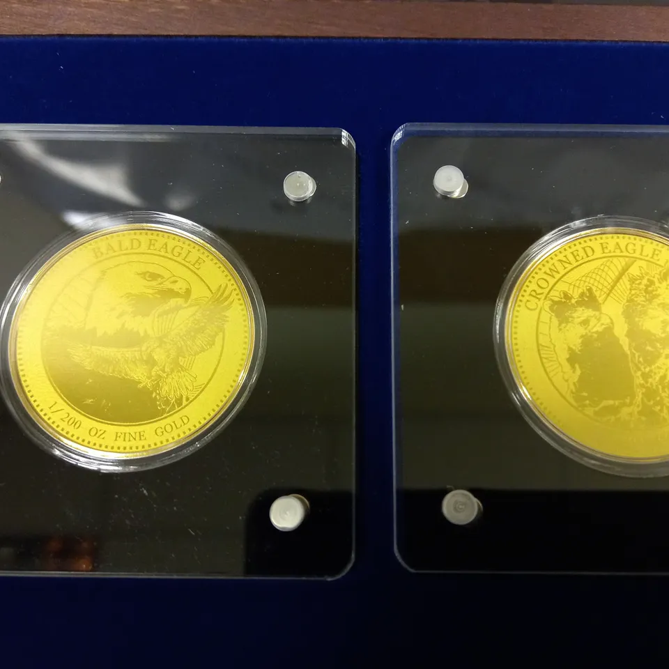 SET OF 6 EQUATORIAL GUINEA GOLD 999 40MM DISCS