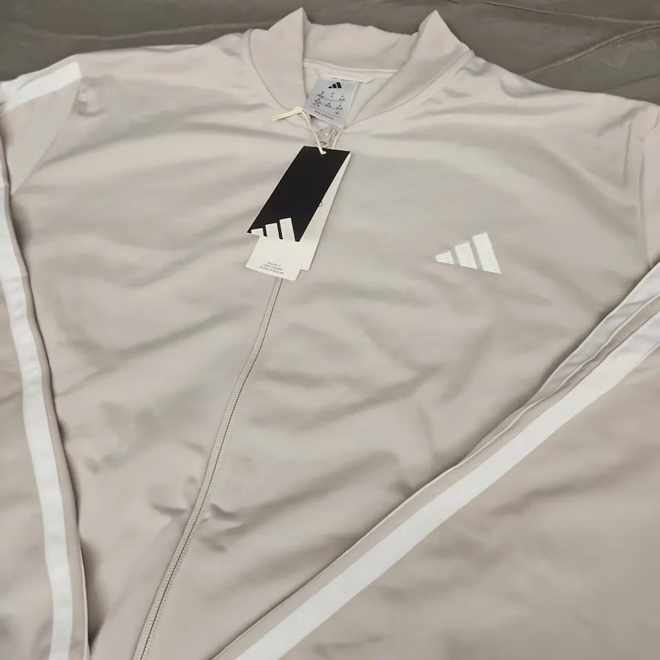 ADIDAS HOODLESS FULL ZIP JACKET - SIZE XL - WOMENS 