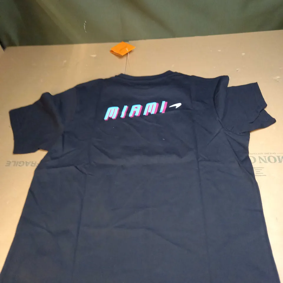 MCLAREN MENS MIAMI NEON LOGO T-SHIRT SIZE M